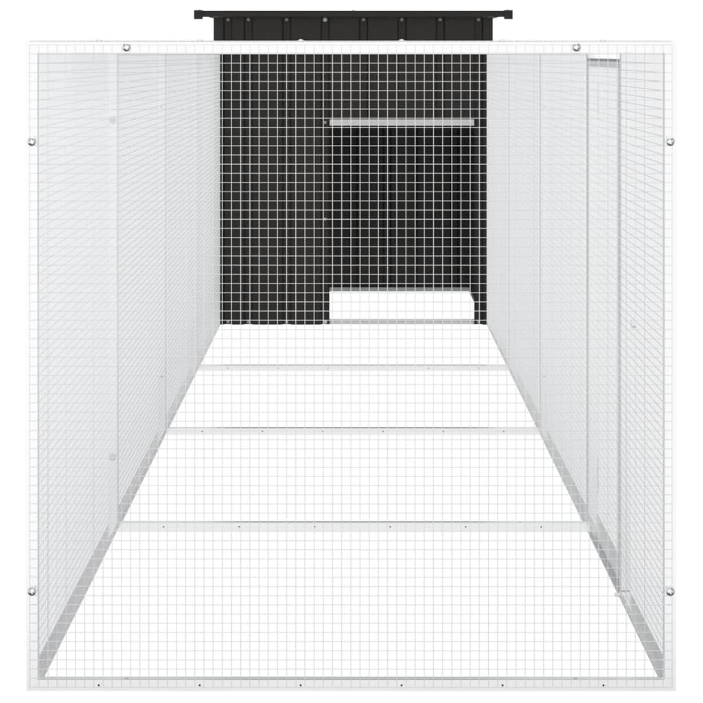 Chicken Cage Anthracite 500x91x100 cm Galvanised Steel