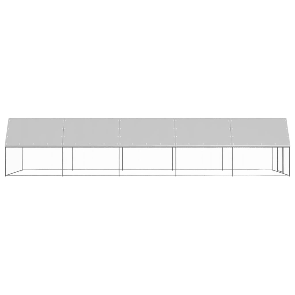 Outdoor Chicken Cage 3x10x2 m Galvanised Steel